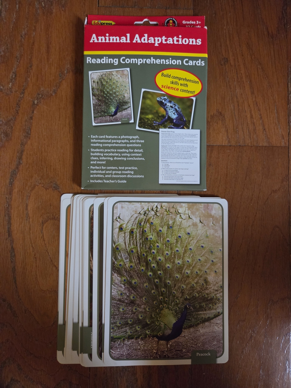 Animal Adaptations Reading Comprehension Cards - Excellent Condition